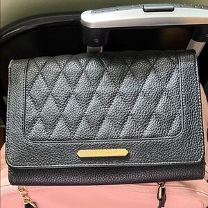 Steve Madden Black Quilted Leather Shoulder Bag
